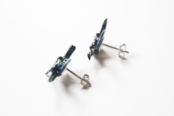 blue and green_floral_origami_crane_post_earring_2_1