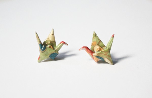 green_origami_crane_post_earring1