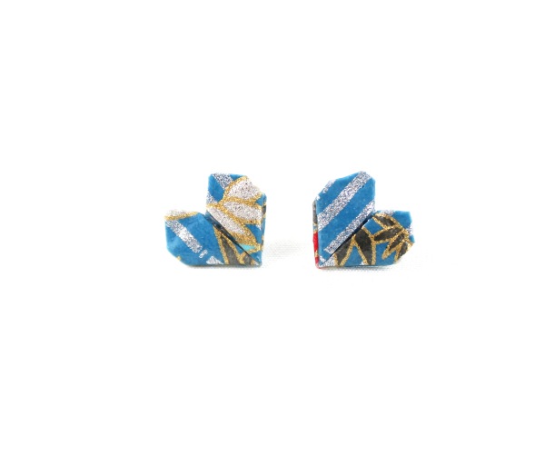 blue-silver-gold-origami-heart-stud-earrings_1